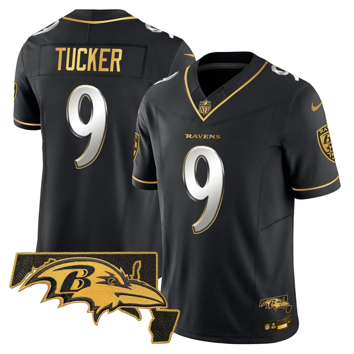 Ravens 2024 Gold Vapor Limited Jersey - All Stitched - image 33