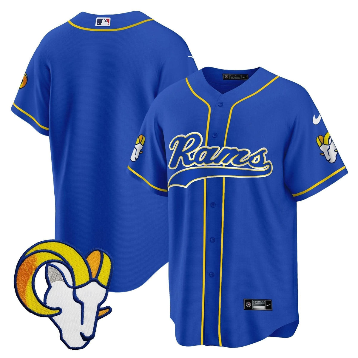 Rams Baseball Jersey - All Stitched - image 21