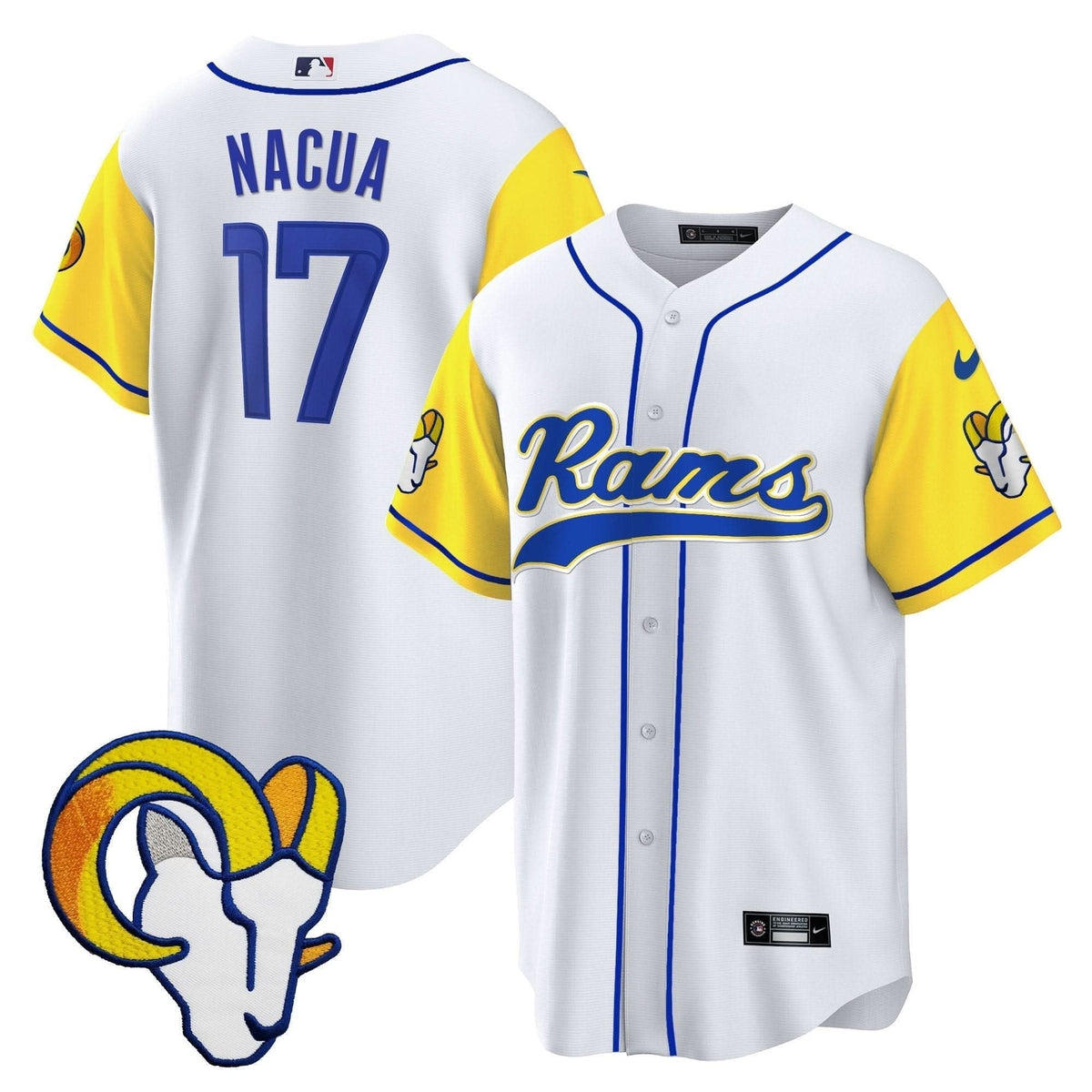 Rams Baseball Jersey - All Stitched - image 26