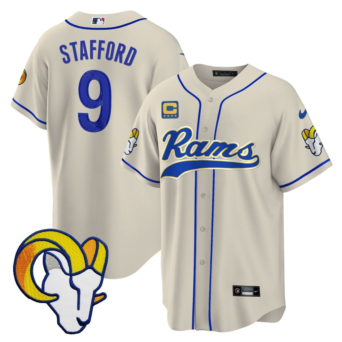 Rams Baseball Jersey - All Stitched - image 31