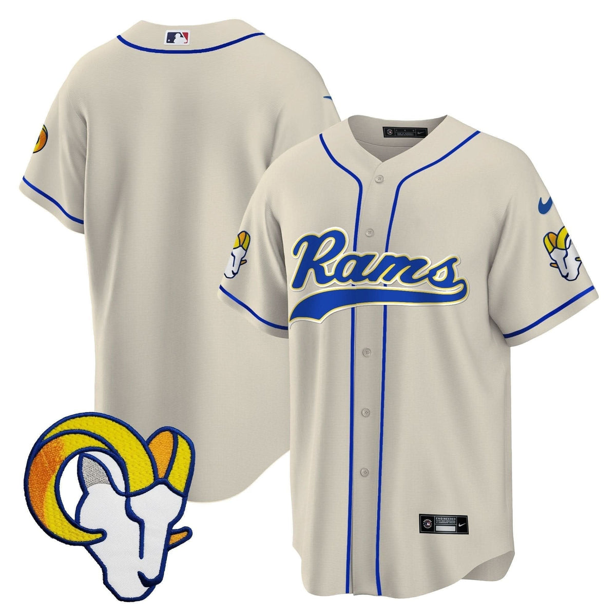 Rams Baseball Jersey - All Stitched - image 35