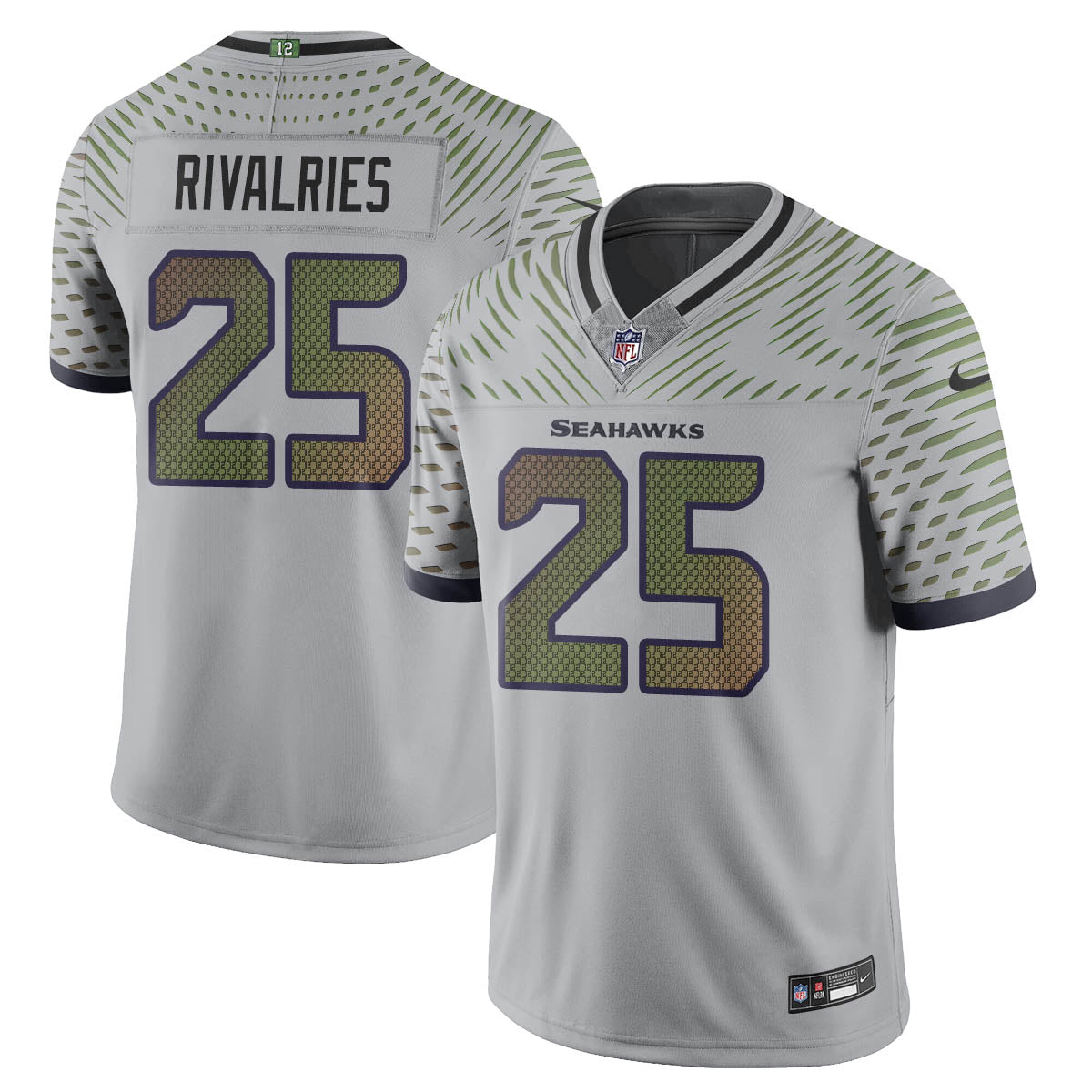 Seattle Seahawks F.U.S.E. Limited Rivalry Series Jersey - All Stitched - image 2