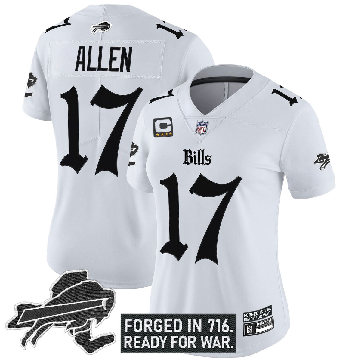 Women's Buffalo Bills 'Gothic Cold Front Edition' Vapor Limited Jersey - All Stitched - image 9