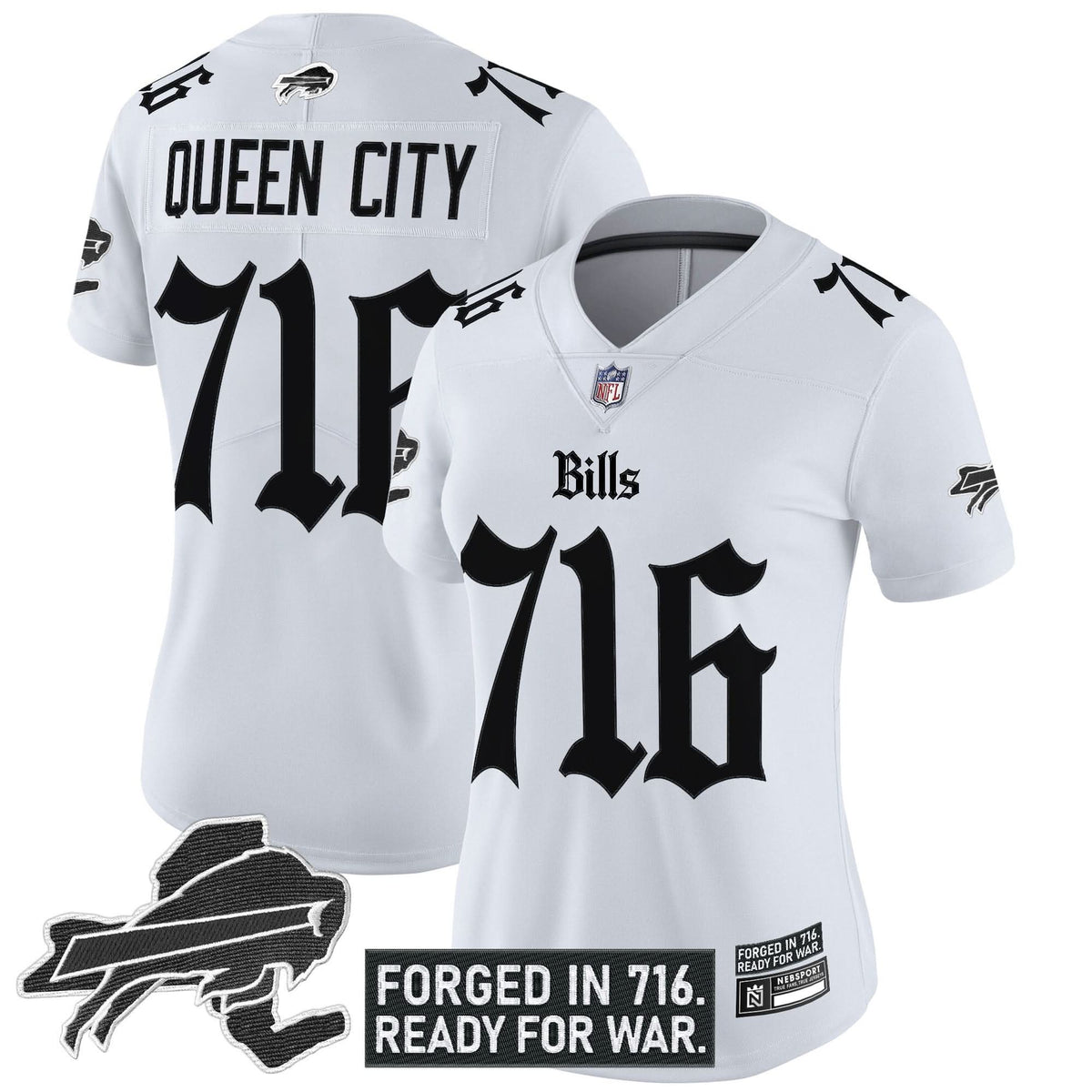 Women's Buffalo Bills 'Gothic Cold Front Edition' Vapor Limited Jersey - All Stitched - image 10