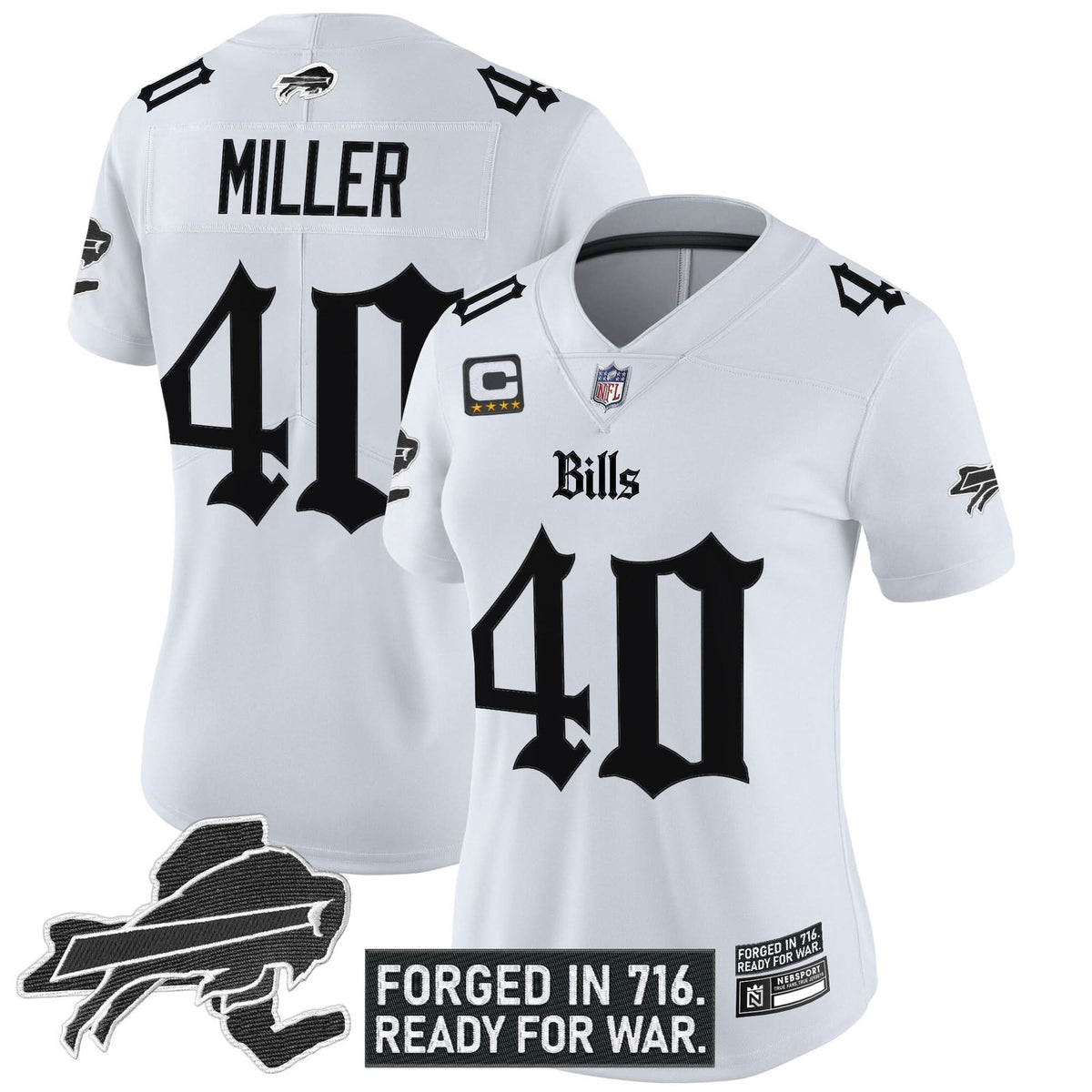 Women's Buffalo Bills 'Gothic Cold Front Edition' Vapor Limited Jersey - All Stitched - image 12