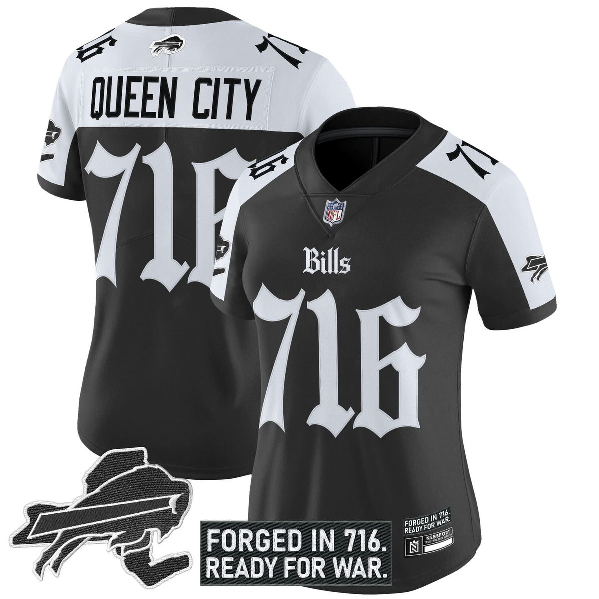 Women's Buffalo Bills 'Gothic Cold Front Edition' Vapor Limited Jersey - All Stitched - image 18