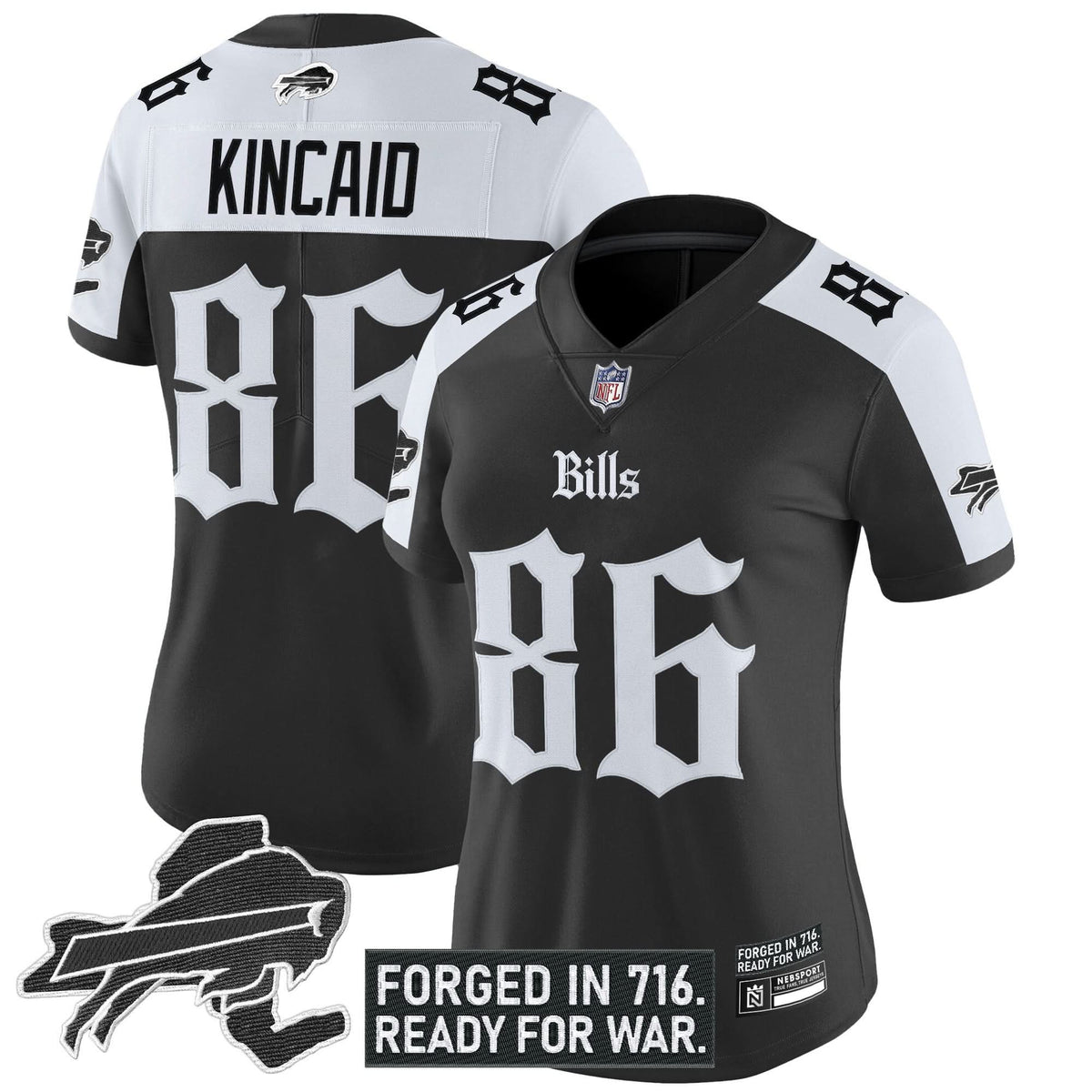 Women's Buffalo Bills 'Gothic Cold Front Edition' Vapor Limited Jersey - All Stitched - image 22