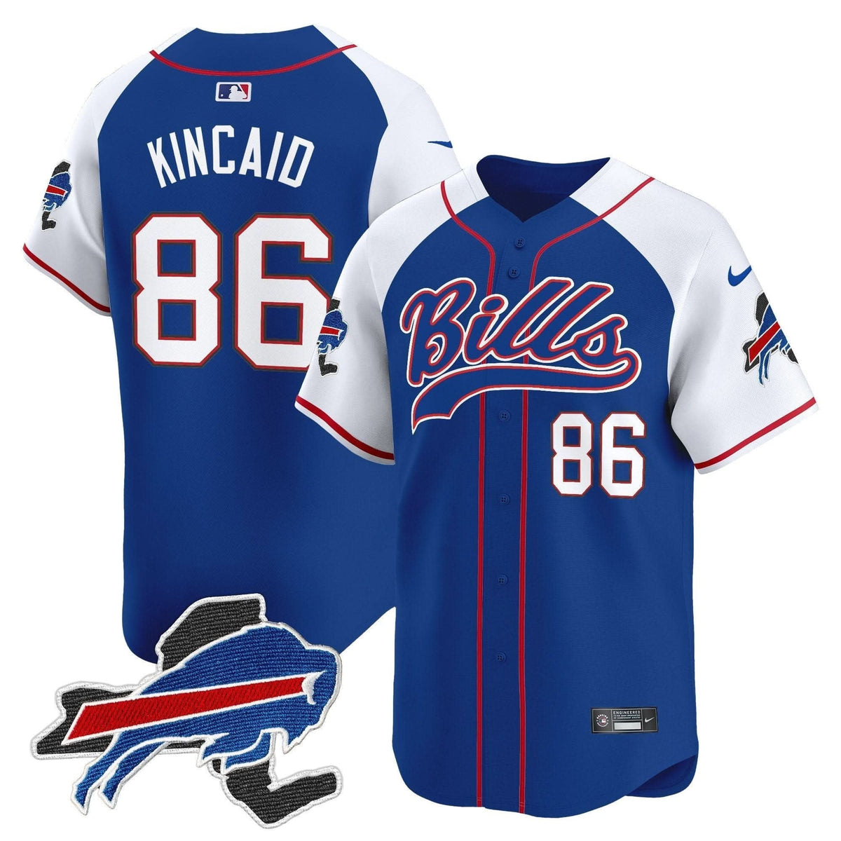 Buffalo Bills 2024 New York Patch Vapor Baseball Jersey - All Stitched - image 12
