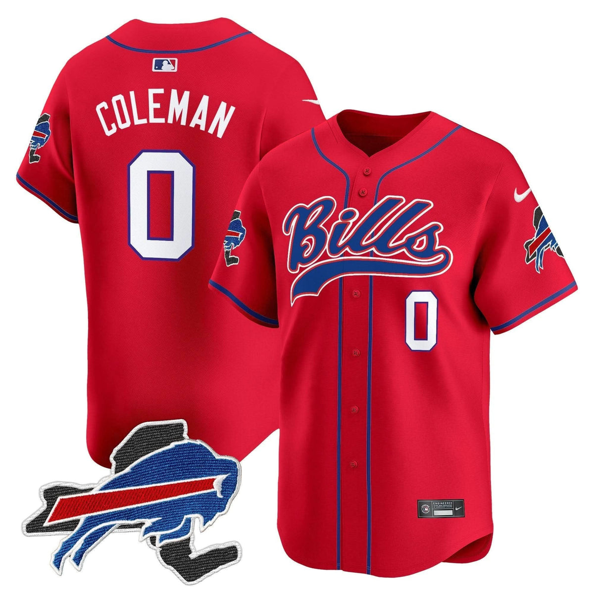 Buffalo Bills 2024 New York Patch Vapor Baseball Jersey - All Stitched - image 21