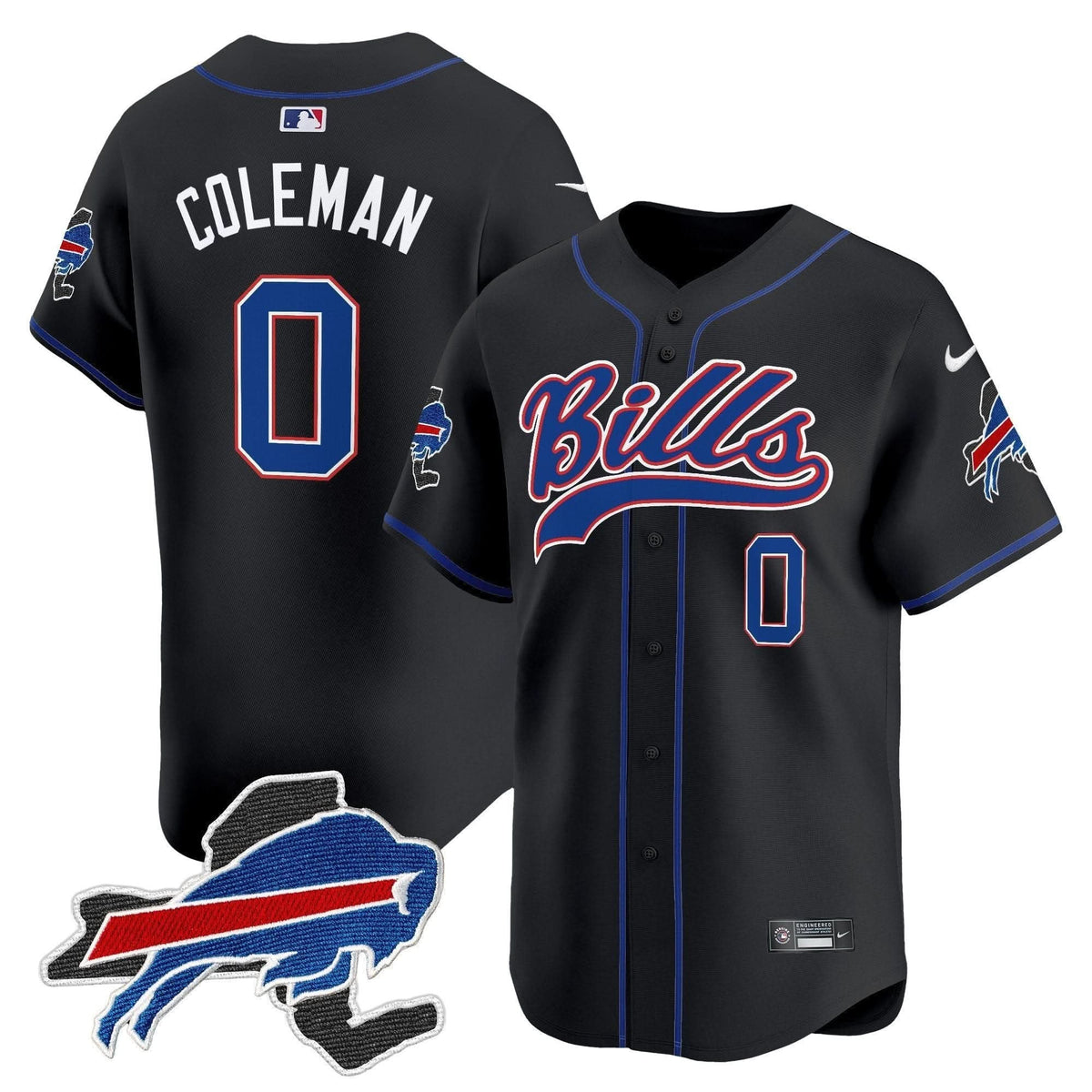 Buffalo Bills 2024 New York Patch Vapor Baseball Jersey - All Stitched - image 33