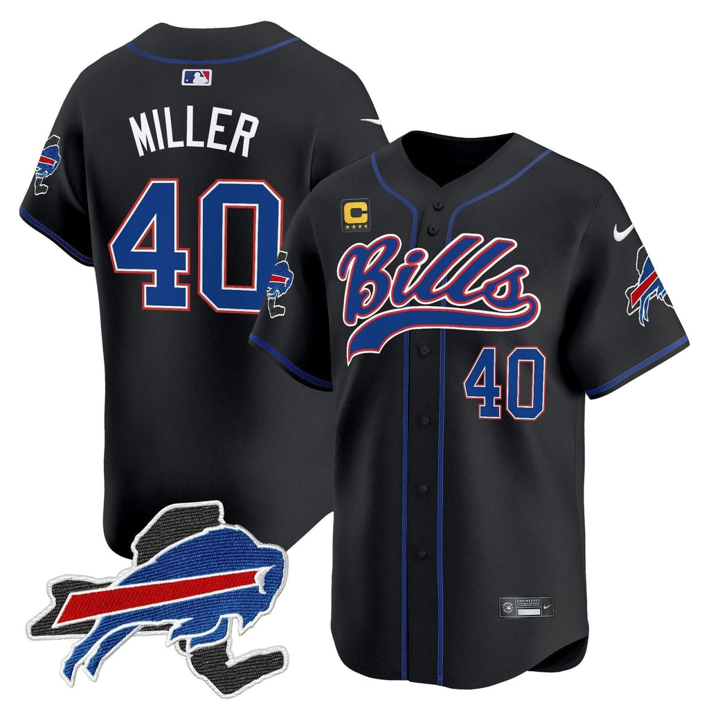Buffalo Bills 2024 New York Patch Vapor Baseball Jersey - All Stitched - image 34