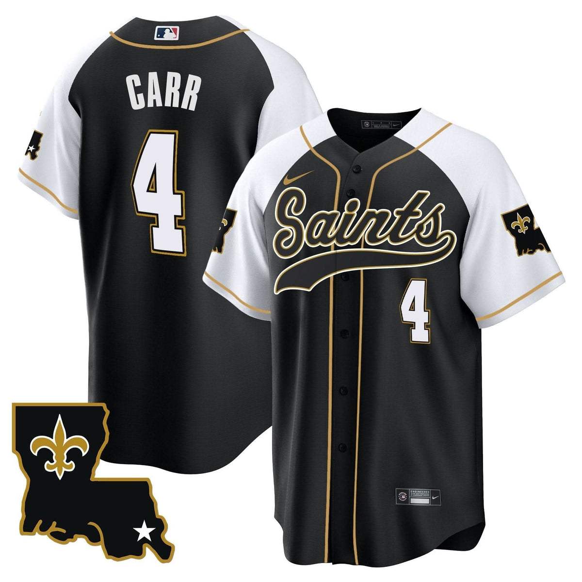 Saints 1987 Legacy Cool Base Jersey - All Stitched - image 4