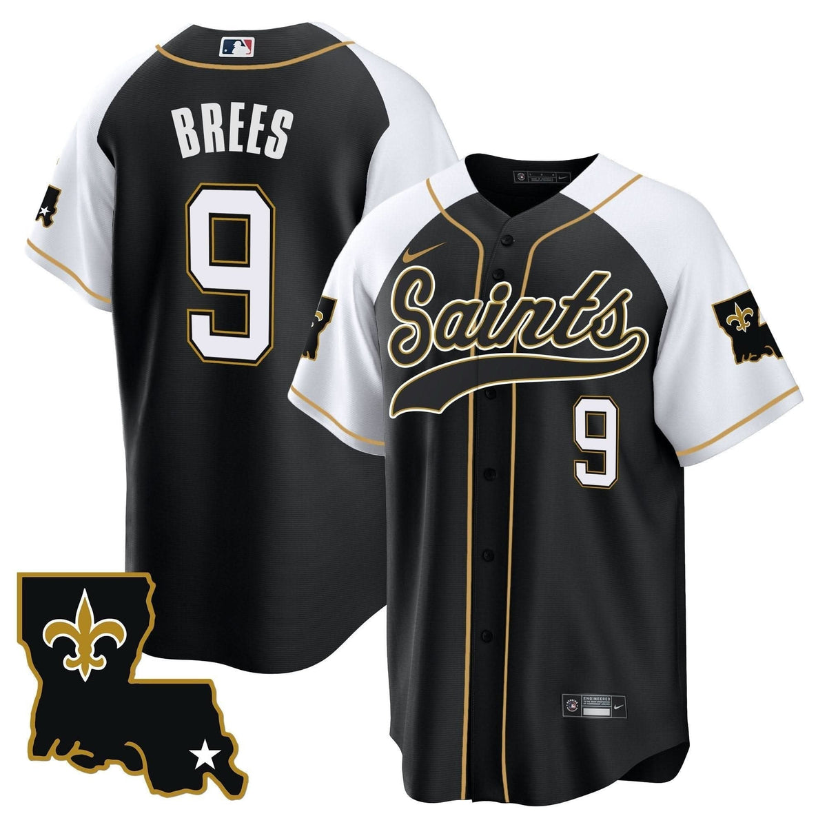 Saints 1987 Legacy Cool Base Jersey - All Stitched - image 5