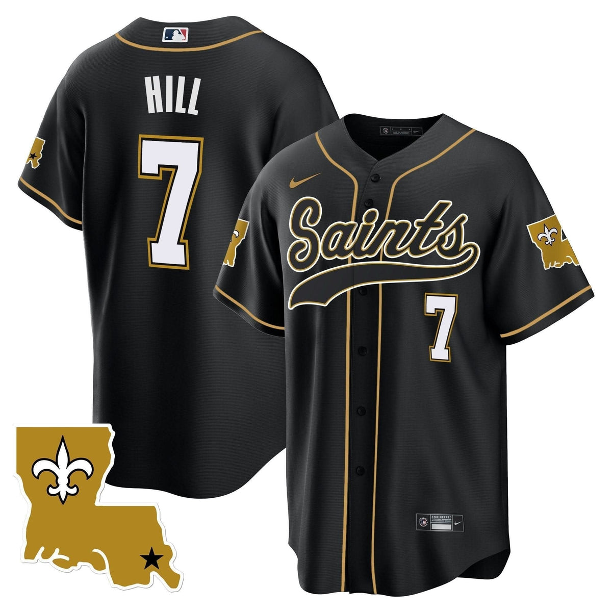 Saints 1987 Legacy Cool Base Jersey - All Stitched - image 24