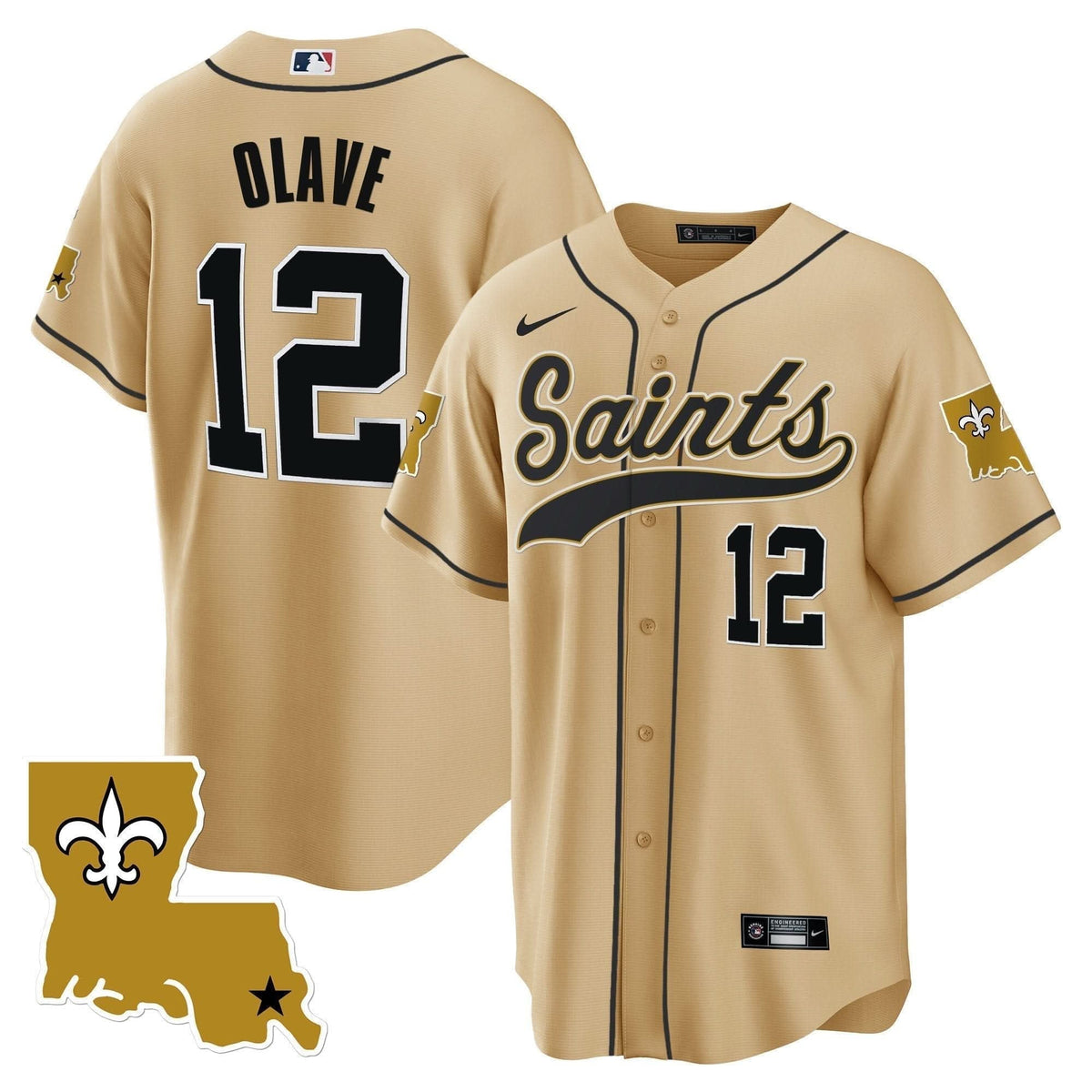 Saints 1987 Legacy Cool Base Jersey - All Stitched - image 25