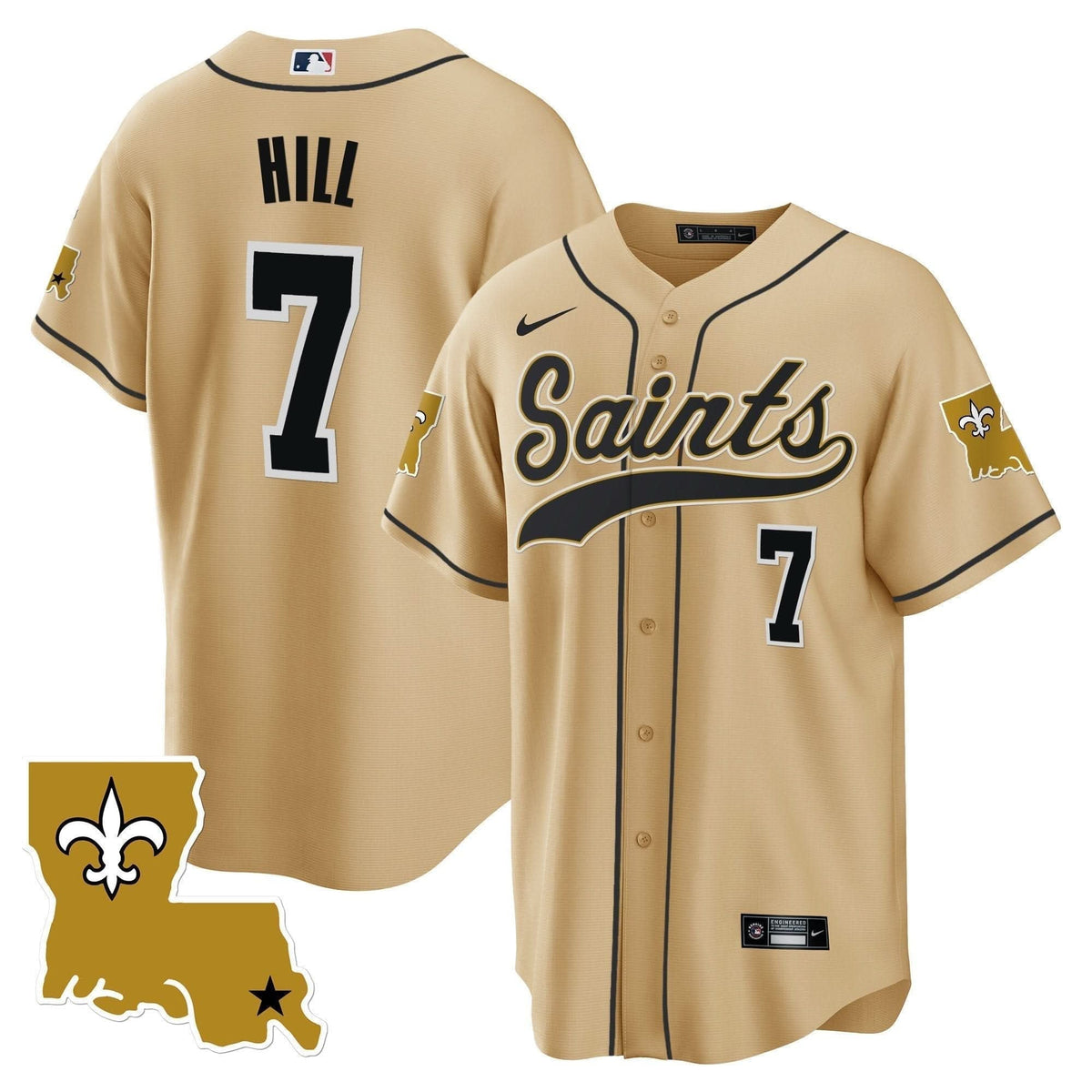 Saints 1987 Legacy Cool Base Jersey - All Stitched - image 32