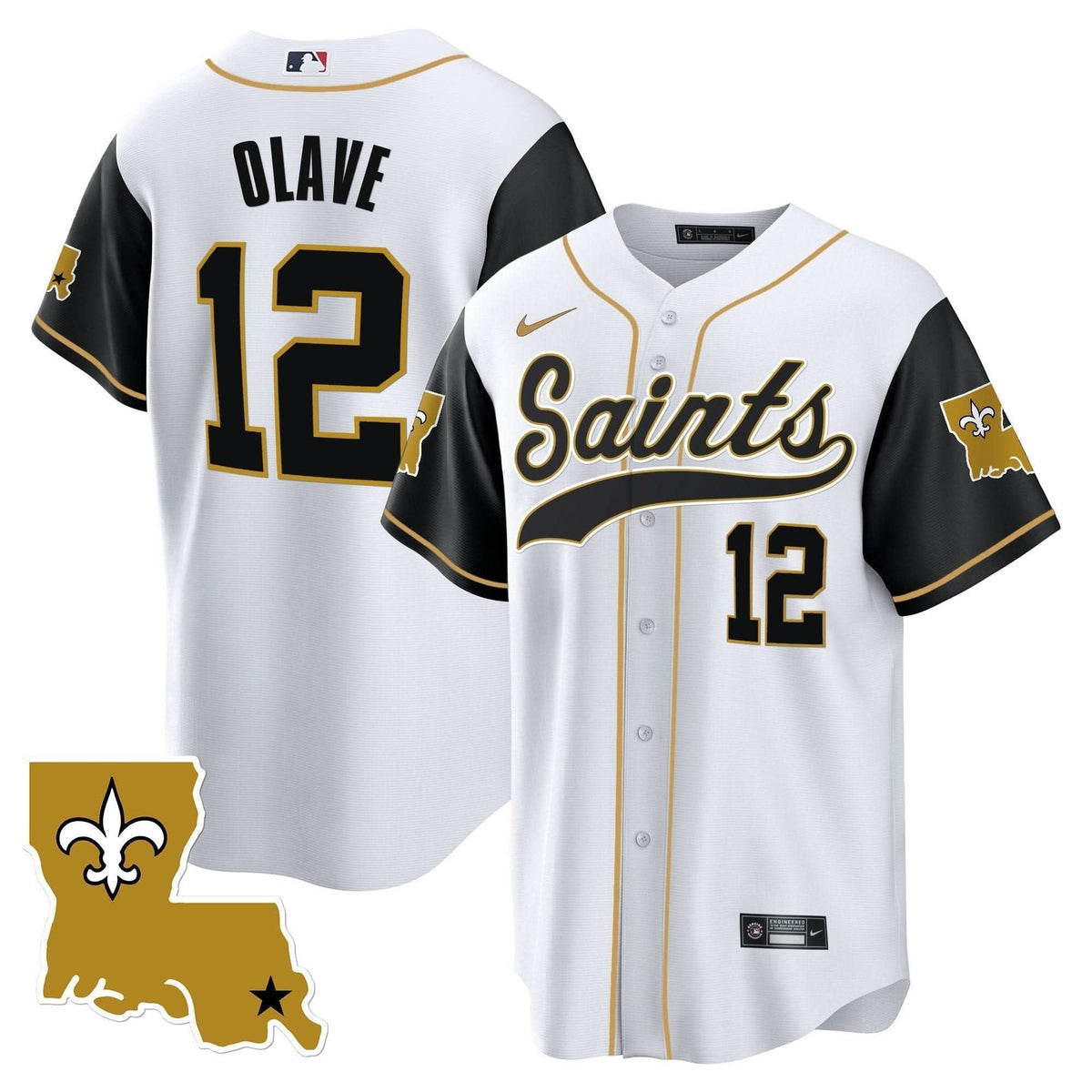 Saints 1987 Legacy Cool Base Jersey - All Stitched - image 41