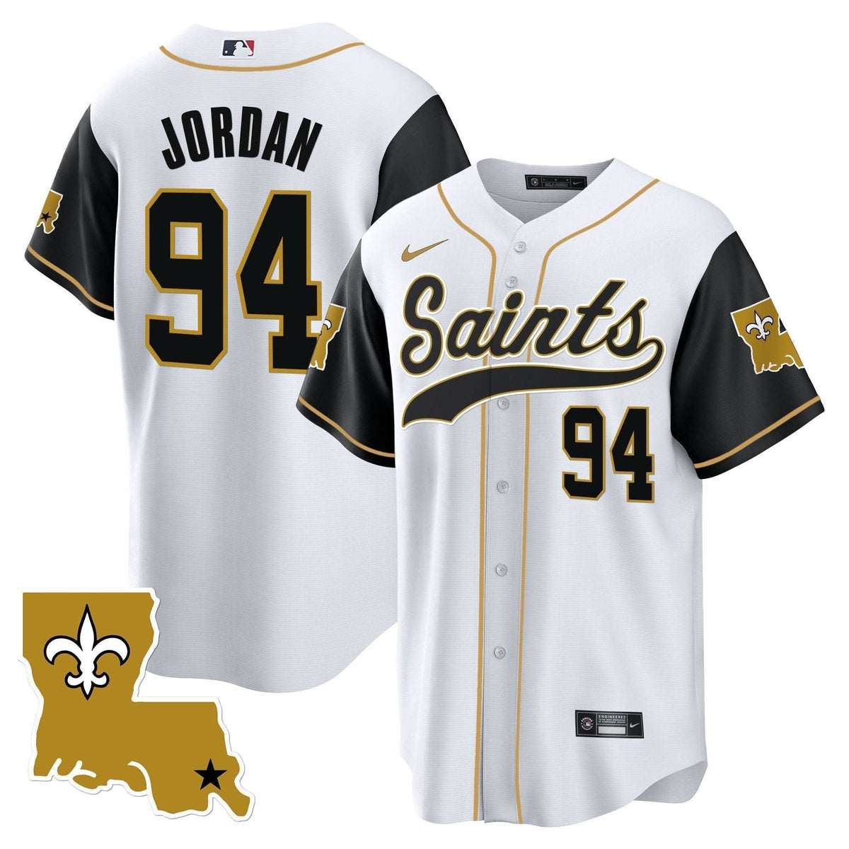 Saints 1987 Legacy Cool Base Jersey - All Stitched - image 43