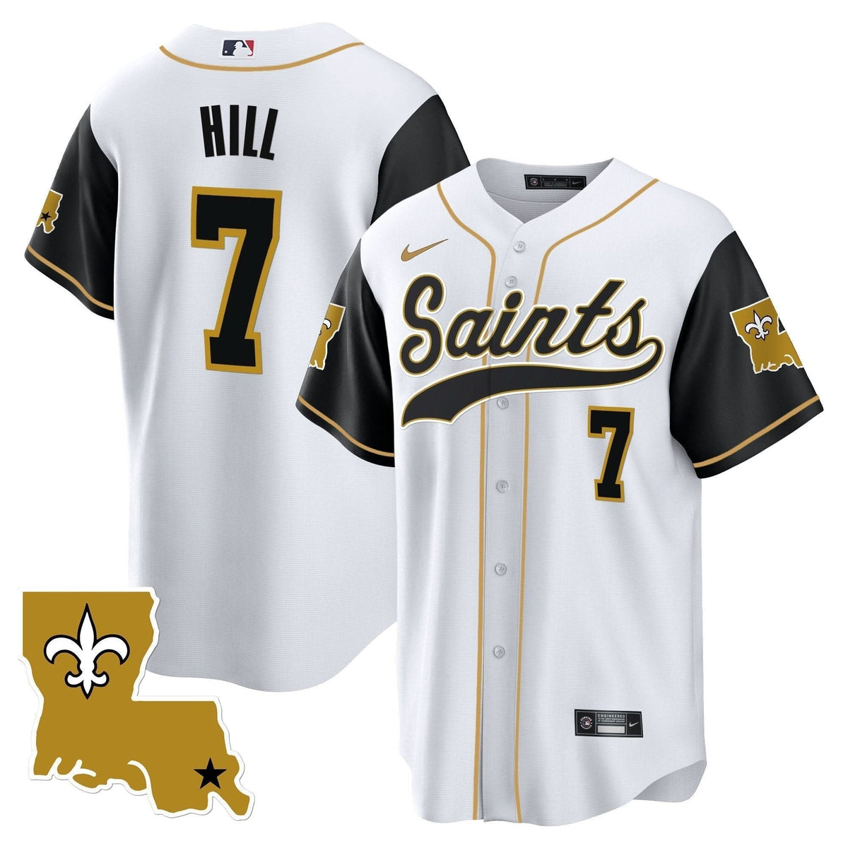 Saints 1987 Legacy Cool Base Jersey - All Stitched - image 48