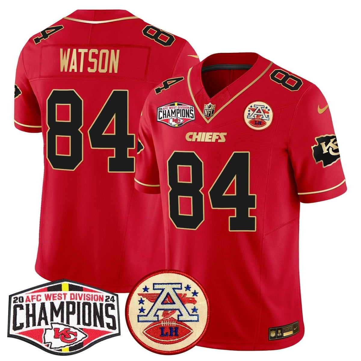 Chiefs 2024 AFC West Division Champions Patch Vapor Limited Jersey - All Stitched - image 29