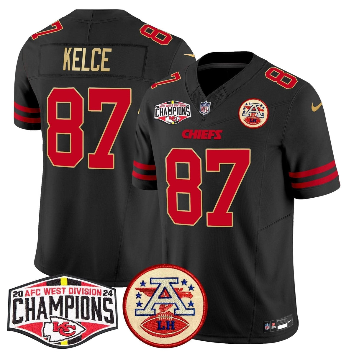 Chiefs 2024 AFC West Division Champions Patch Vapor Limited Jersey - All Stitched - image 34