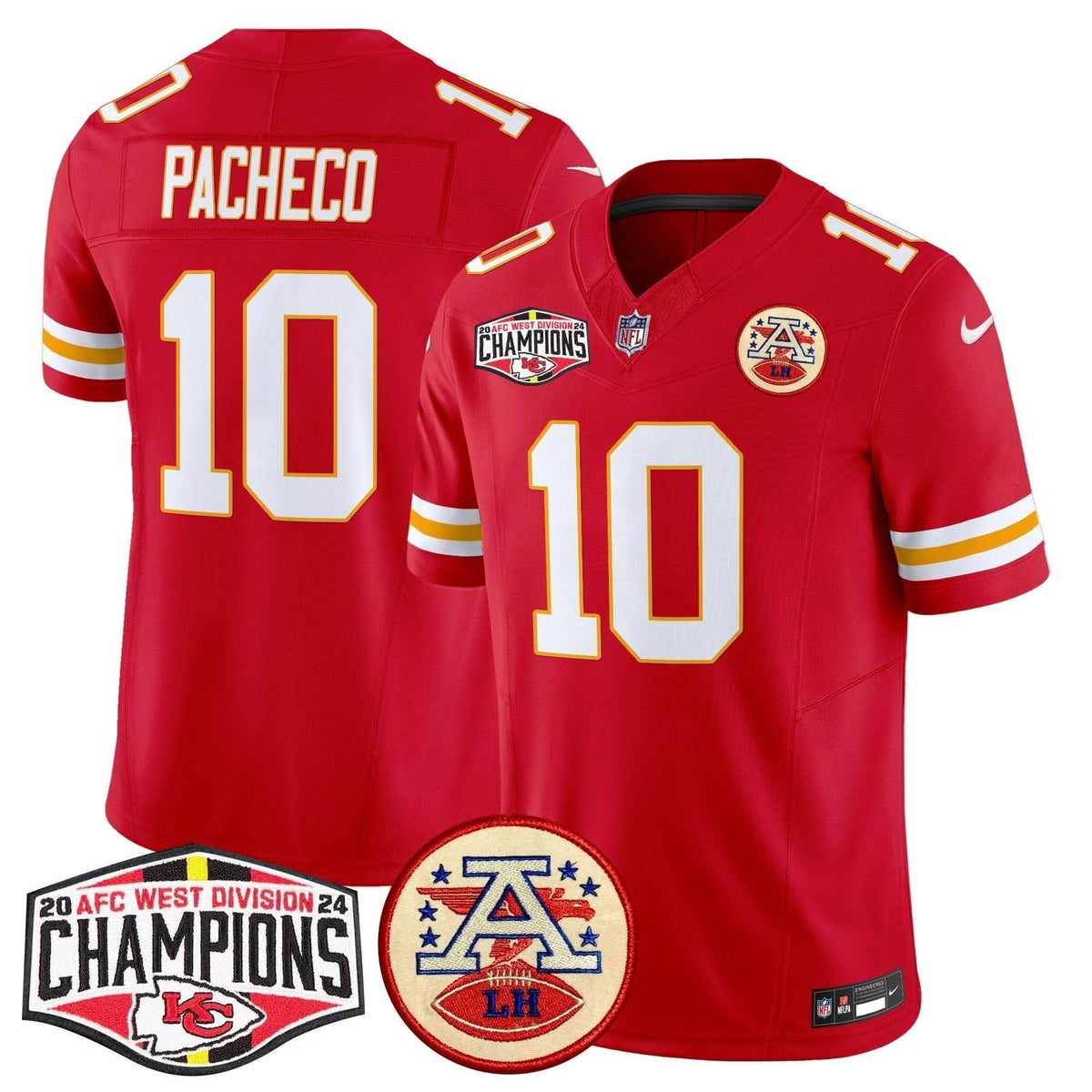Chiefs 2024 AFC West Division Champions Patch Vapor Limited Jersey - All Stitched - image 44