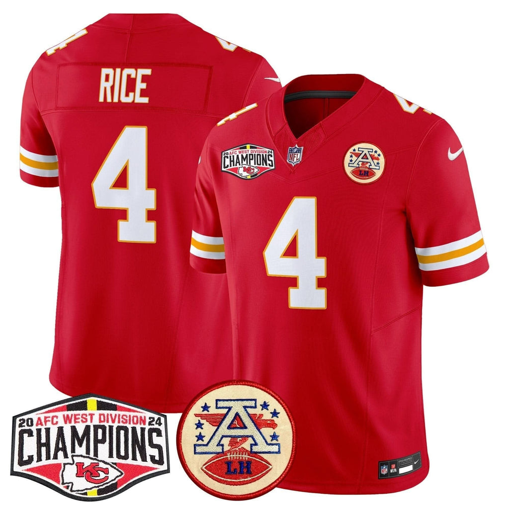 Chiefs 2024 AFC West Division Champions Patch Vapor Limited Jersey - All Stitched - image 47