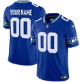 Seahawks Throwback & Gold Vapor Limited Custom Jersey - All Stitched - image 1