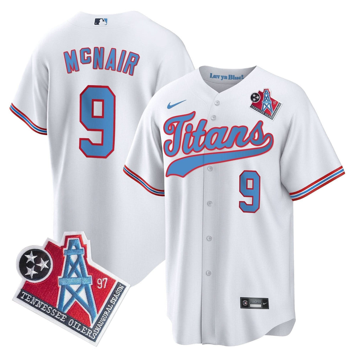 Titans 1997 Throwback Limited Cool Base Jersey - All Stitched - image 7