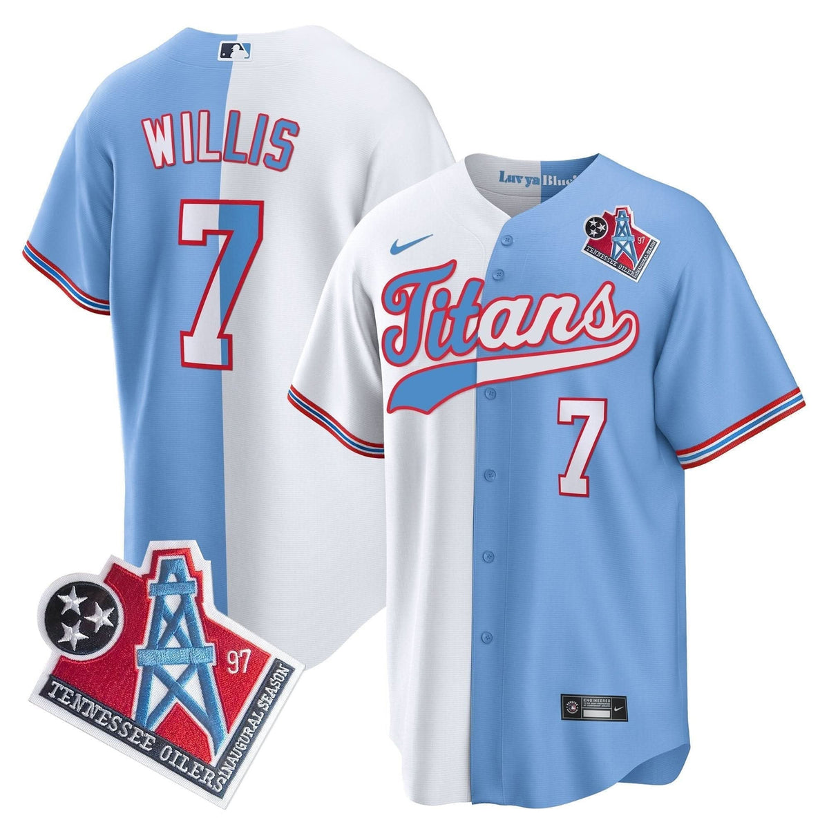 Titans 1997 Throwback Limited Cool Base Jersey - All Stitched - image 21