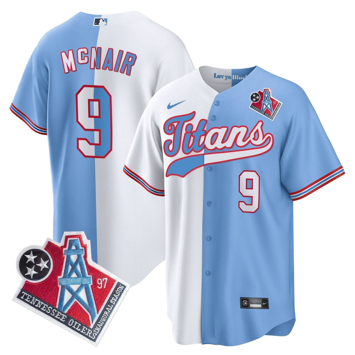 Titans 1997 Throwback Limited Cool Base Jersey - All Stitched - image 23