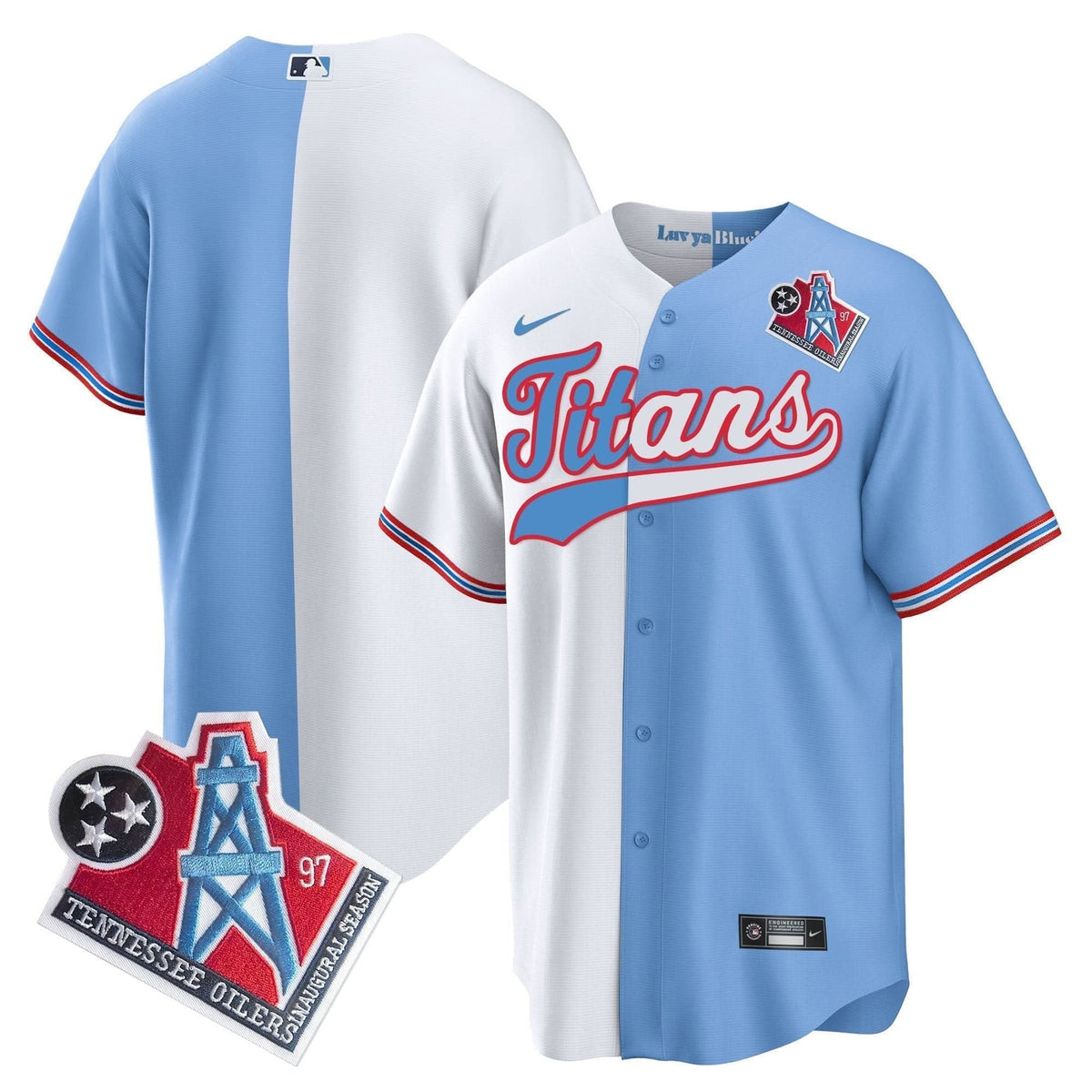 Titans 1997 Throwback Limited Cool Base Jersey - All Stitched - image 24