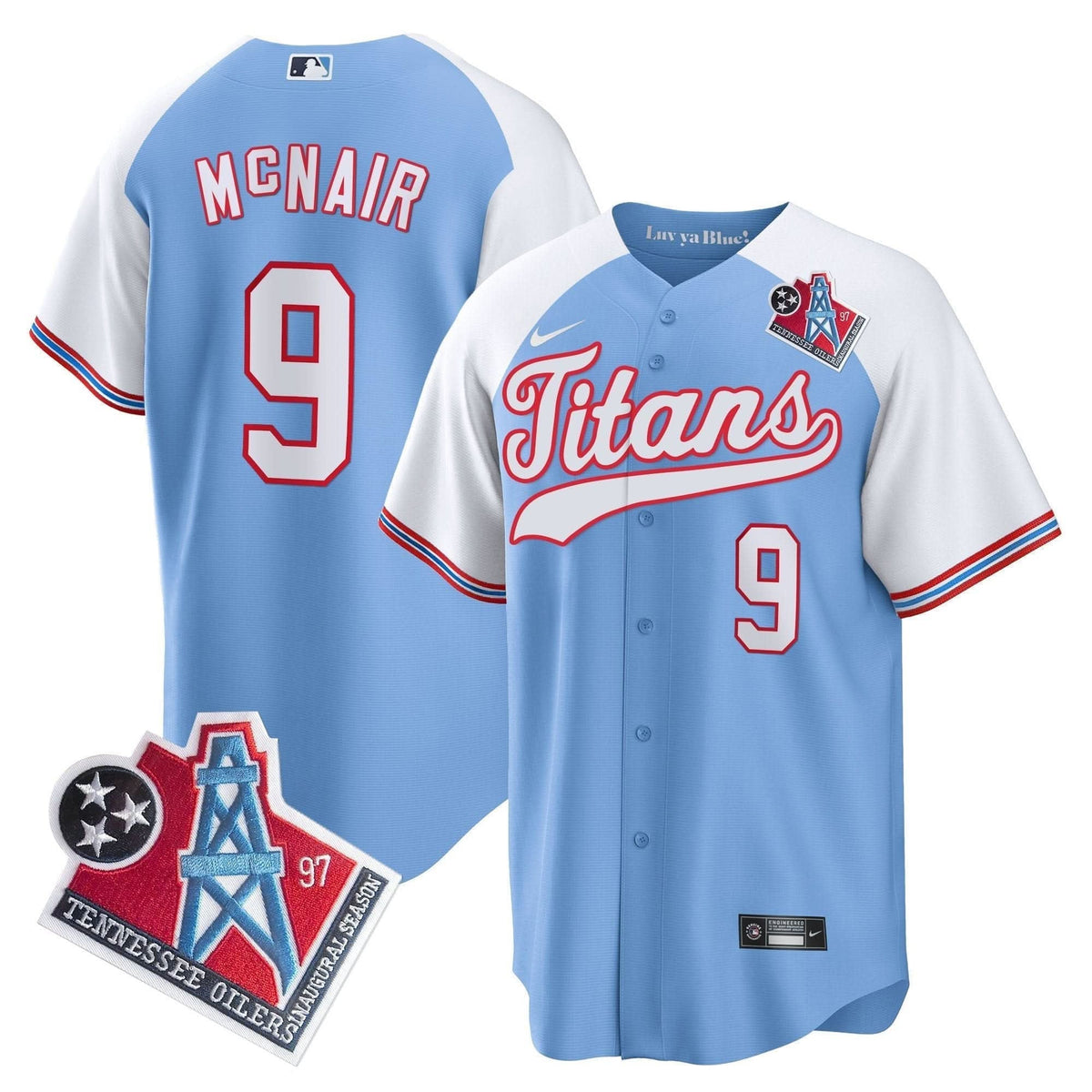 Titans 1997 Throwback Limited Cool Base Jersey - All Stitched - image 31