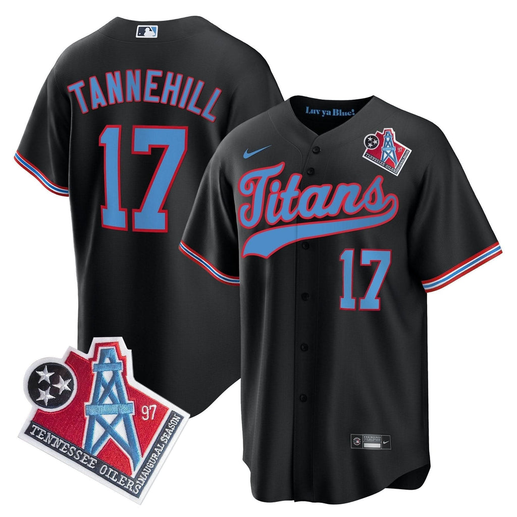 Titans 1997 Throwback Limited Cool Base Jersey - All Stitched - image 34