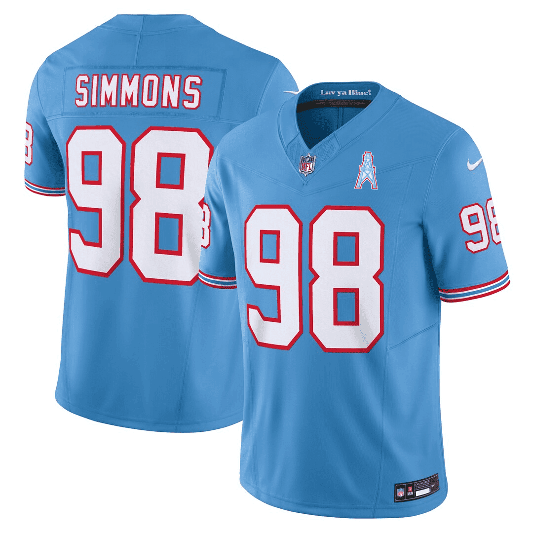 Tennessee Titans Throwback Jersey - All Stitched - image 4