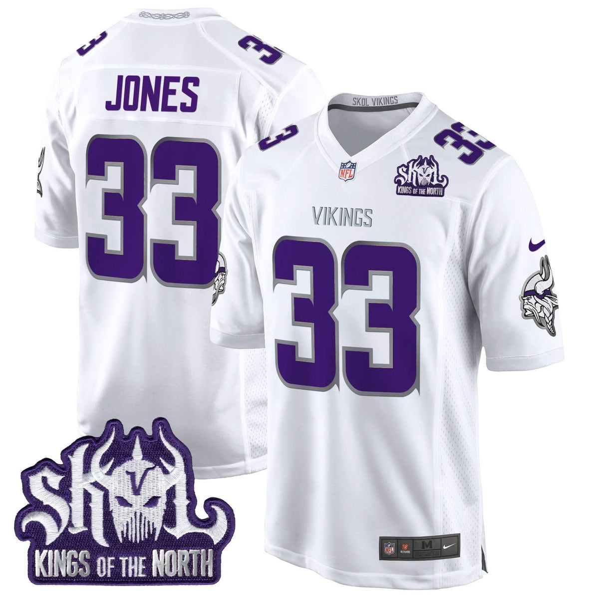 Minnesota Vikings King Of The North Patch Throwback Game Jersey - All Stitched - image 41