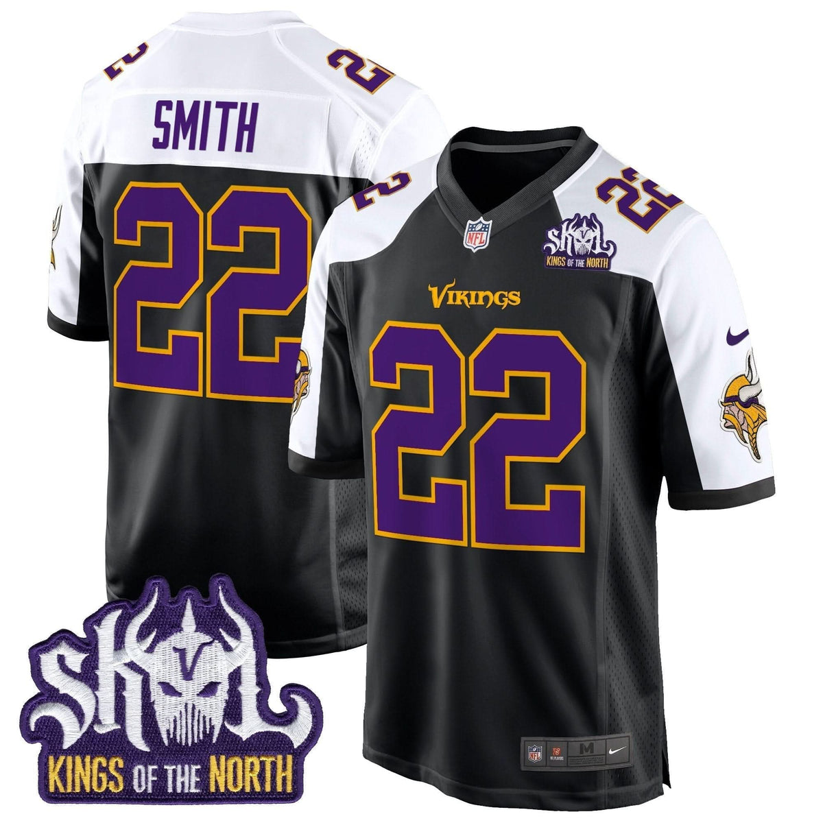 Minnesota Vikings King Of The North Patch Throwback Game Jersey - All Stitched - image 16