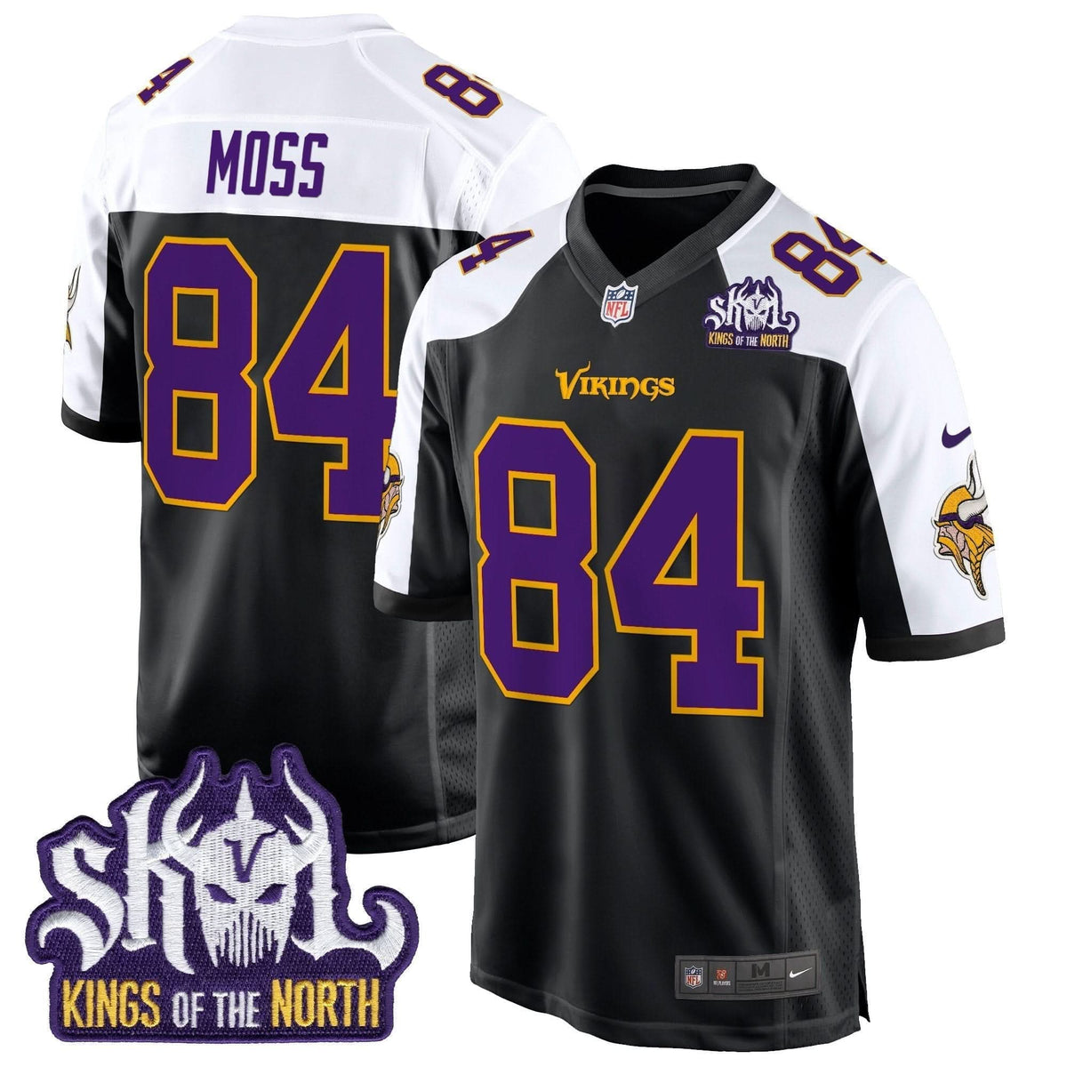 Minnesota Vikings King Of The North Patch Throwback Game Jersey - All Stitched - image 18