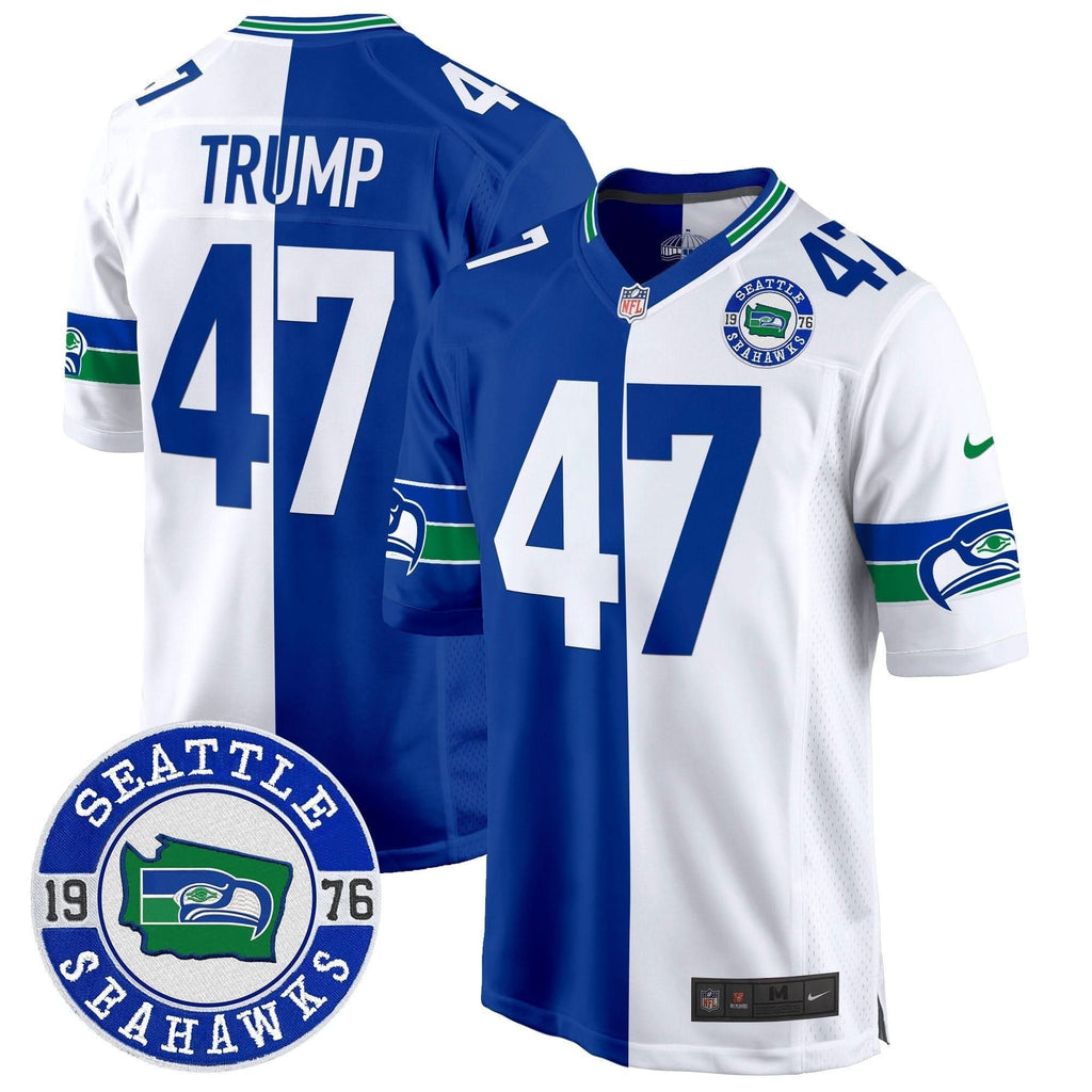 Seahawks Throwback Est. 1976 Patch Game Jersey - All Stitched - image 45