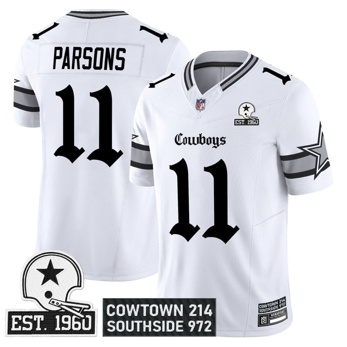 Dallas Cowboys 'Gothic Lone Star Edition' Vapor Limited Jersey - All Stitched - image 11