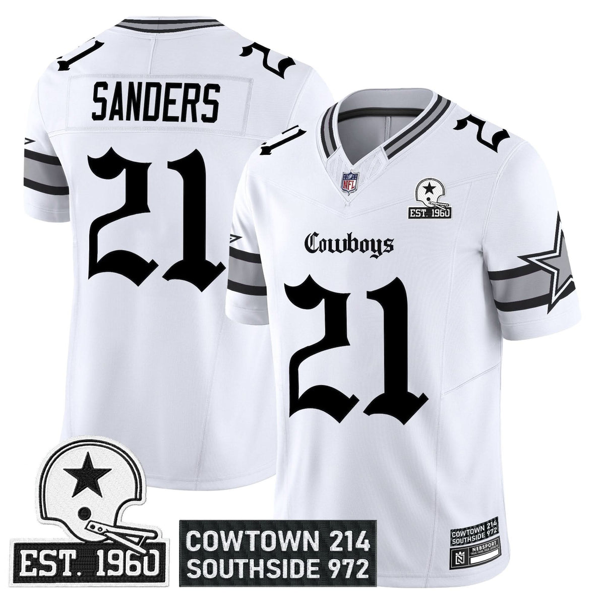 Dallas Cowboys 'Gothic Lone Star Edition' Vapor Limited Jersey - All Stitched - image 15