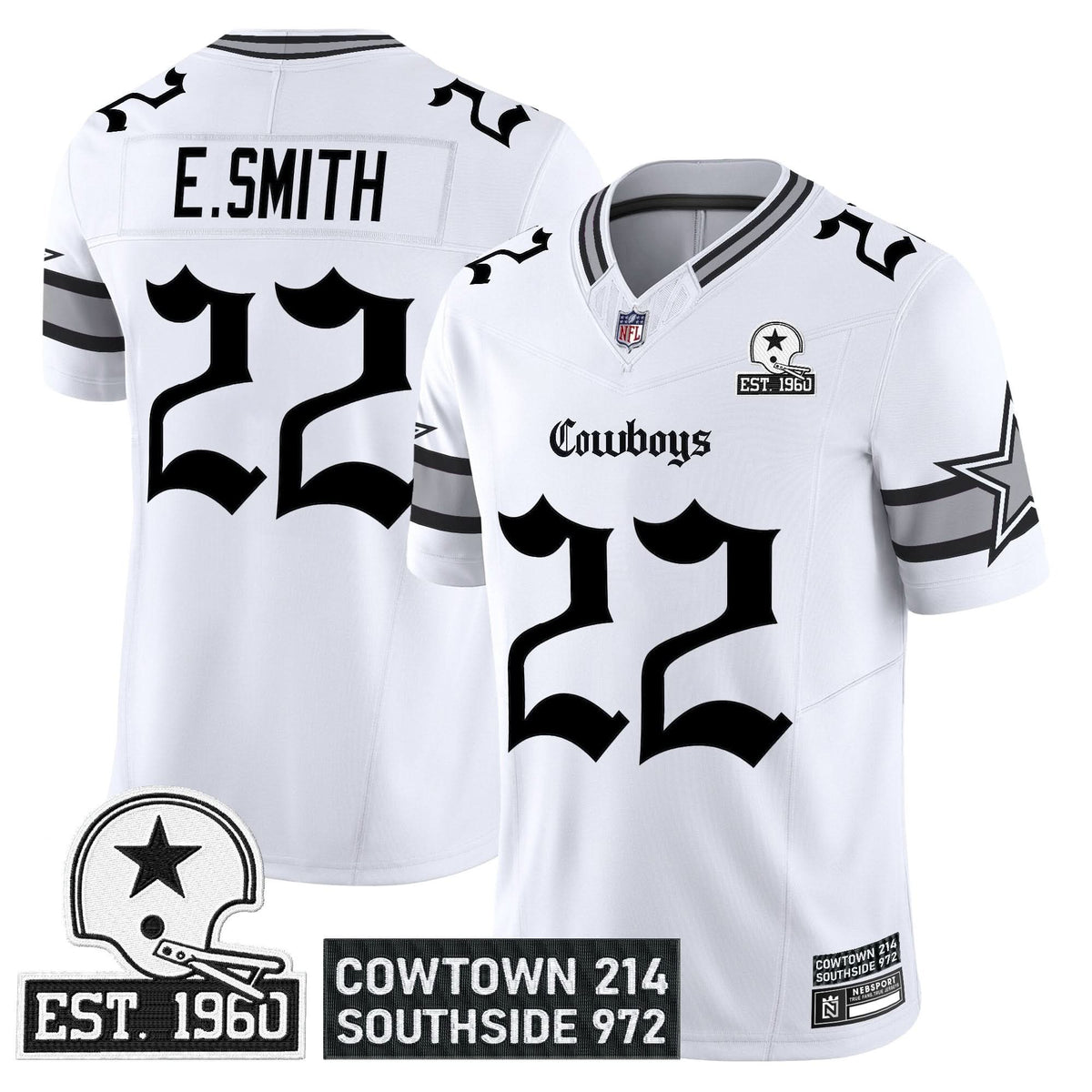 Dallas Cowboys 'Gothic Lone Star Edition' Vapor Limited Jersey - All Stitched - image 18