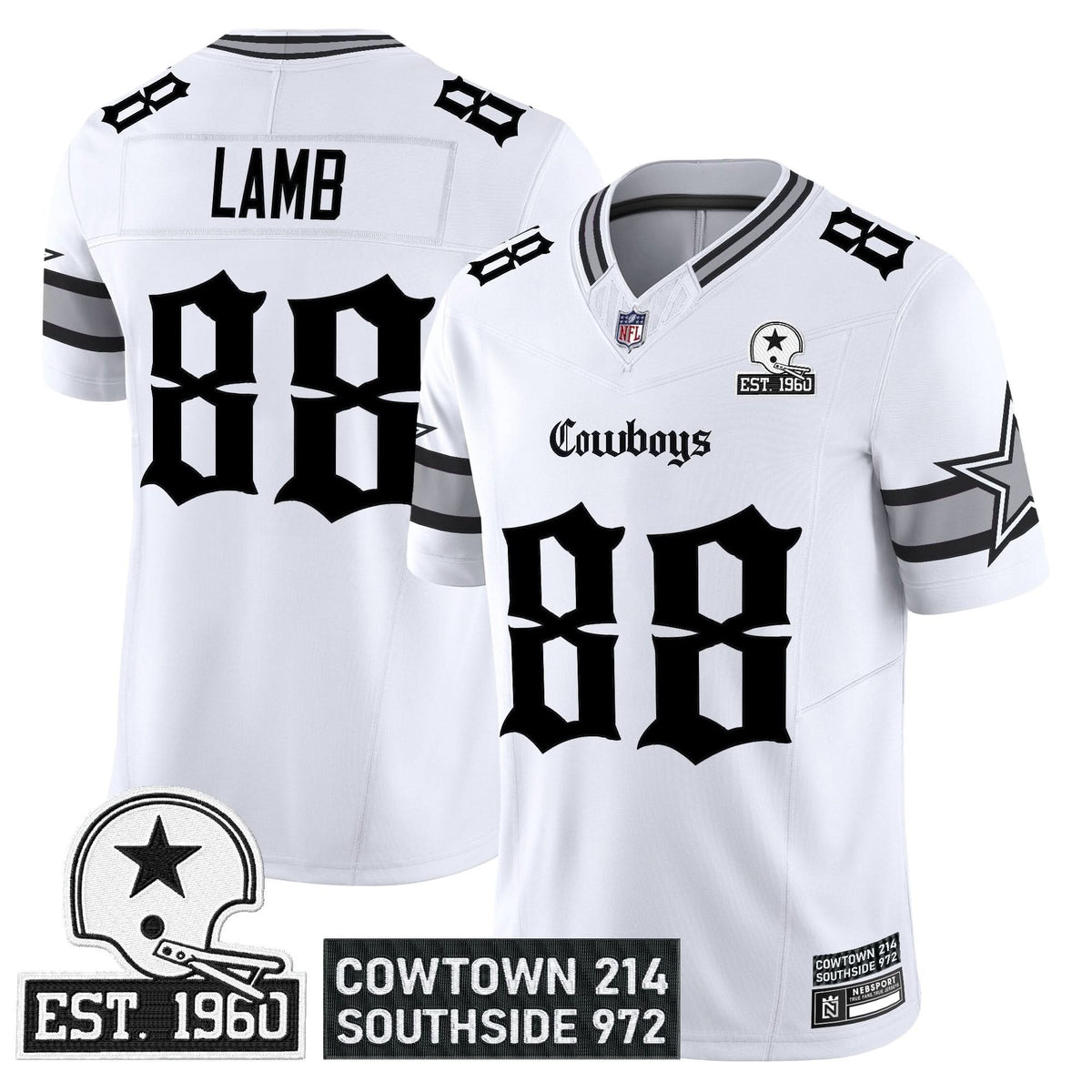 Dallas Cowboys 'Gothic Lone Star Edition' Vapor Limited Jersey - All Stitched - image 19