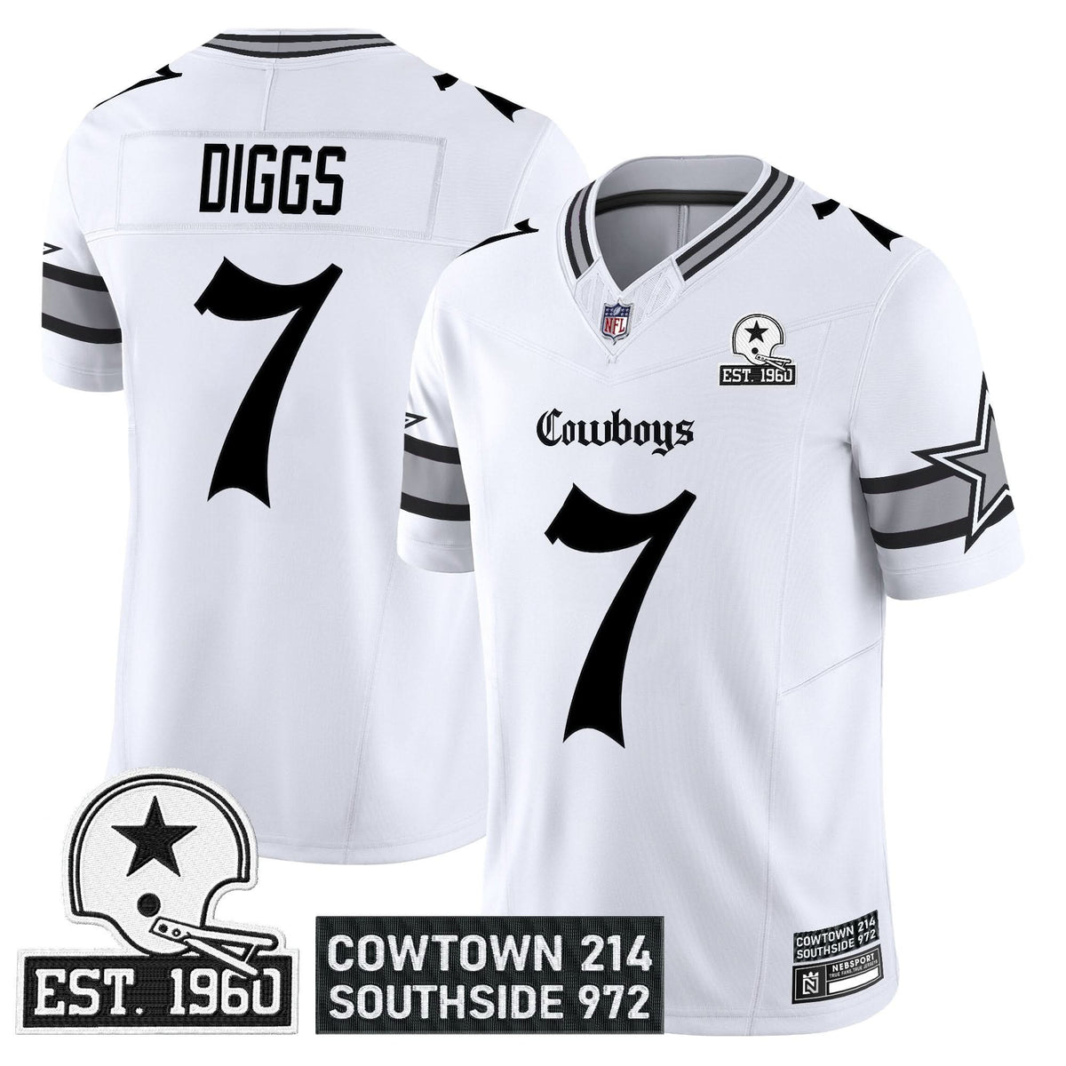 Dallas Cowboys 'Gothic Lone Star Edition' Vapor Limited Jersey - All Stitched - image 20