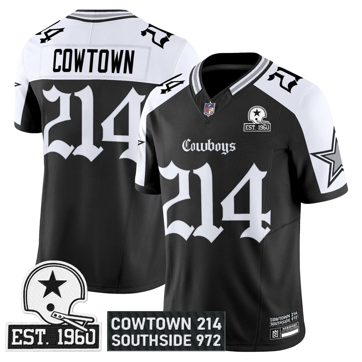 Dallas Cowboys 'Gothic Lone Star Edition' Vapor Limited Jersey - All Stitched - image 22