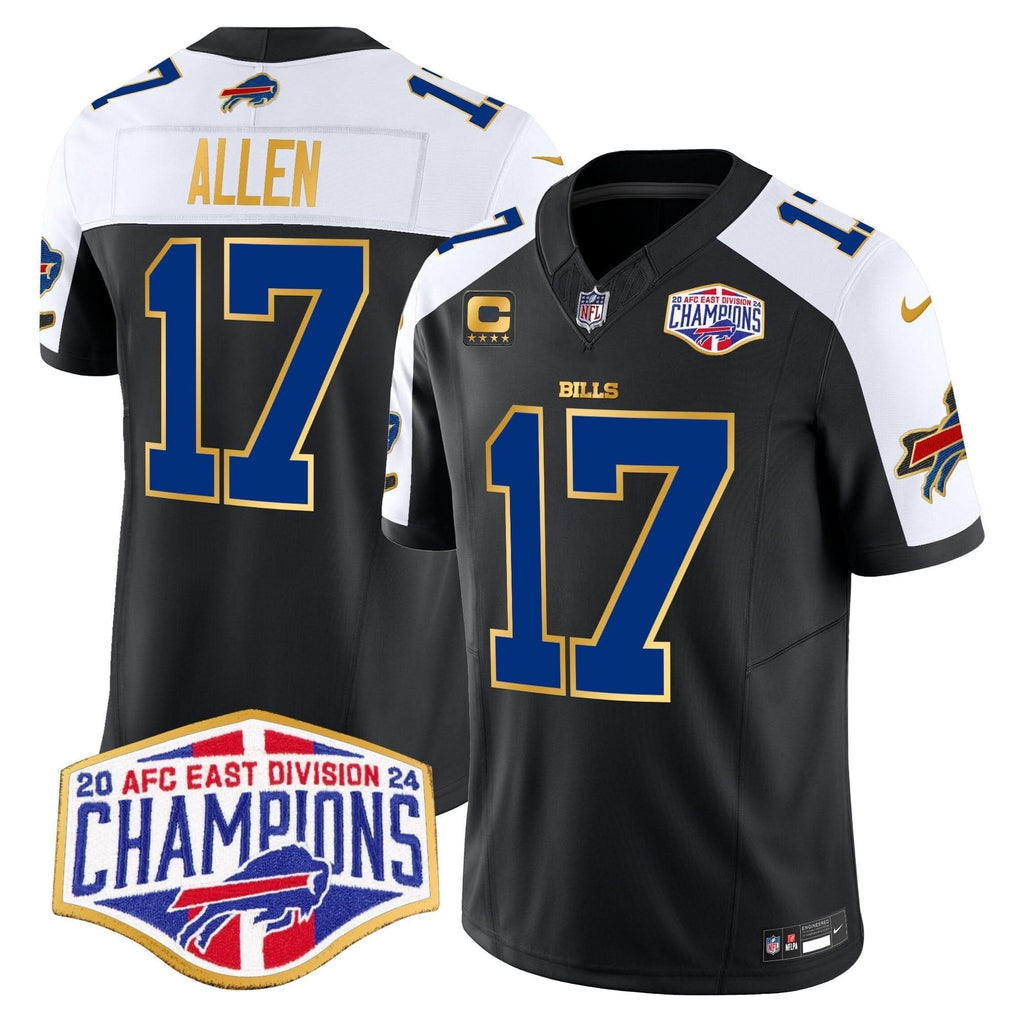 Bills 2024 AFC East Division Champions Gold Trim Vapor Limited Jersey - All Stitched - image 41
