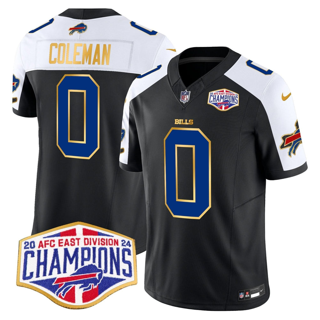 Bills 2024 AFC East Division Champions Gold Trim Vapor Limited Jersey - All Stitched - image 46