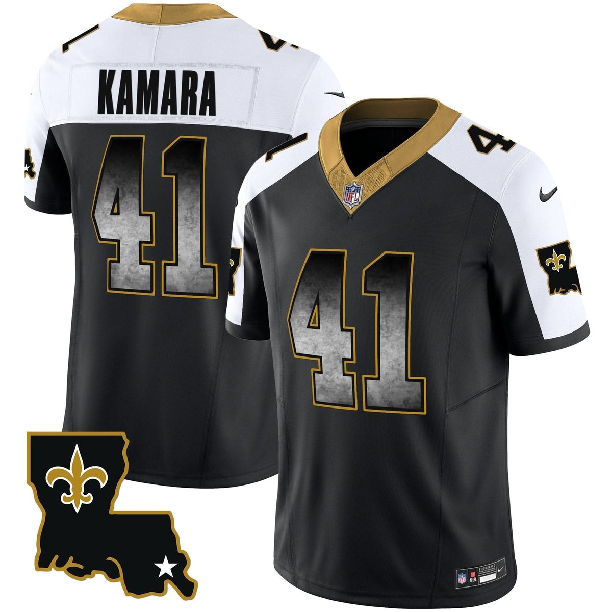 Saints 1987 Legacy Arch Smoke Jersey - All Stitched - image 2