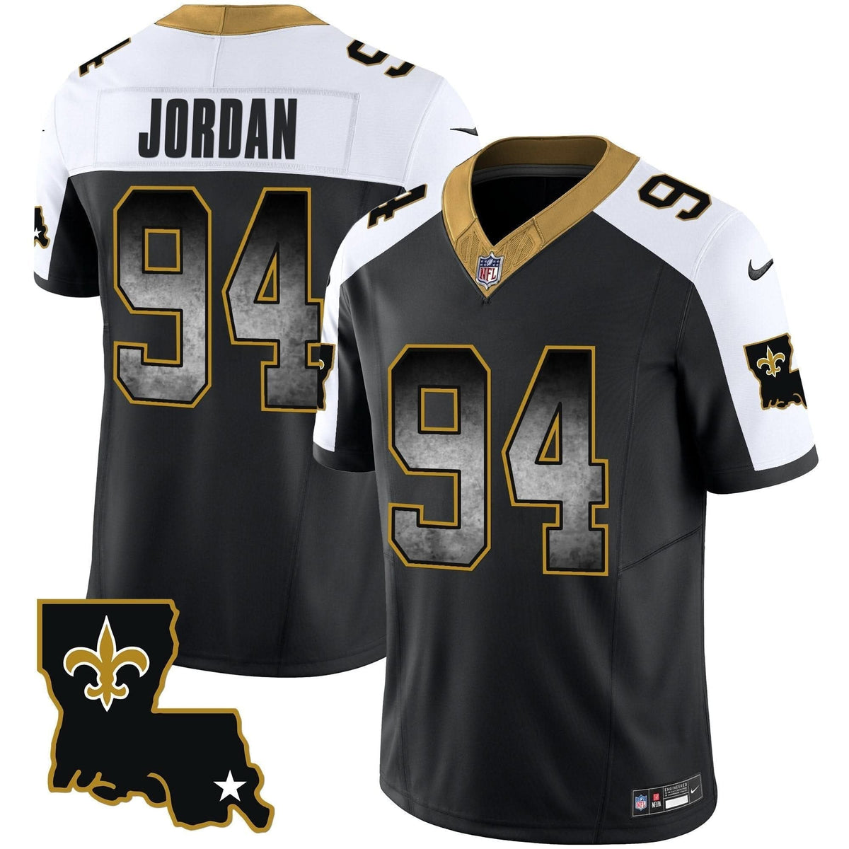Saints 1987 Legacy Arch Smoke Jersey - All Stitched - image 3