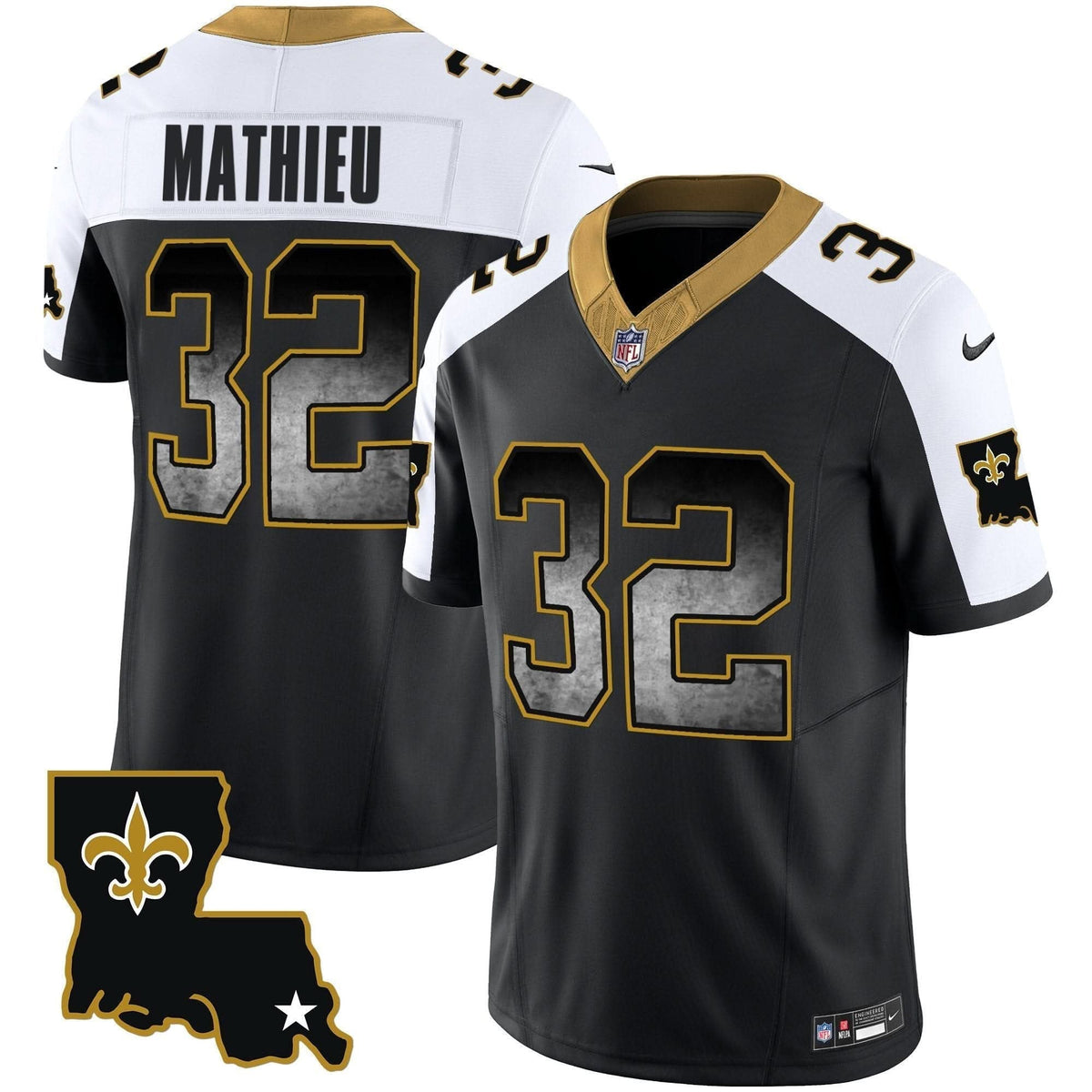Saints 1987 Legacy Arch Smoke Jersey - All Stitched - image 9